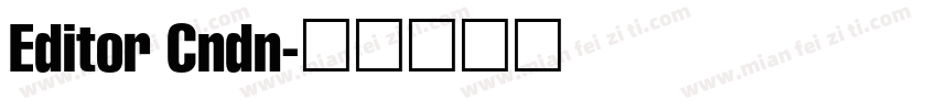Editor Cndn字体转换